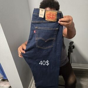 Levi's Men's Dark Blue Relaxed Jeans
